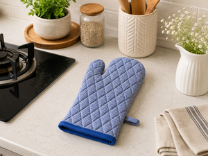 Gant de four matelassé en coton de qualité supérieure |   Gant de cuisine résistant à la chaleur, en coton écologique, pour four |   Gant résistant à la chaleur durable - Product Image 2