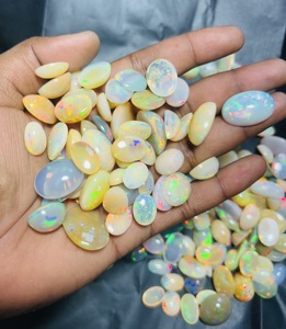 Trimurti <b>Gems</b> 100% Natural Ethiopian Welo <b>Fire</b> Opal Cabochon AAA Grade 10-20mm Smooth Polished Loose Gemstones for Jewelry - Product Image 1