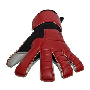 Premium Quality Custom Design German Embossed Latex Soccer Goalkeeper Gloves with 4mm German Latex Strap negative Cut - Product Image 4