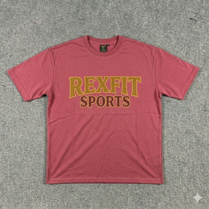 T-shirt noir délavé sur mesure pour homme REXFIT SPORTS, en coton, col rond, style streetwear décontracté, coupe ample - Product Image 6