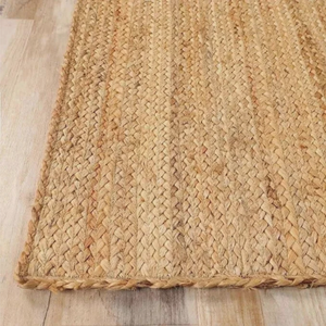 Alfombra de Yute Natural, Tejido Plano, Estilo Bohemio, Rectangular, para Dormitorio - Product Image 6