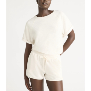 Conjunto de Verano para Mujer, Personalizado, 360 Gramos, Poliéster/Algodón, Felpa Transpirable, Estilo Informal, Talla Grande, Camiseta y Pantalones Cortos, 2 Piezas - Product Image 6