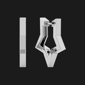 Pendientes de Flor Geométrica KRISHNAM JEWELS, Plata de Ley 925, Chapados en Oro, Joyería Moderna Minimalista, Regalo para Fiesta - Product Image 4