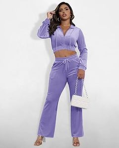 Custom Hooded Velvet Midweight Elastic Waist Yoga Jogging Purple Color <b>Ankle</b>-Length Pants Tracksuit Breathable Winter Warm Men - Product Image 6