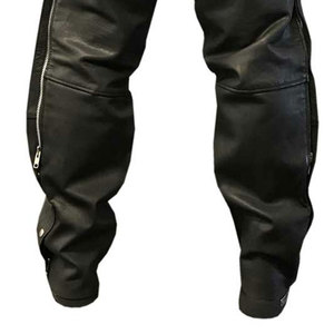 Pantalones de cuero para hombre, negros, de cuero premium para motociclistas, a la venta al por mayor, baratos, al mejor precio. - Product Image 6