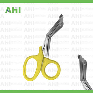 Tijeras Médicas AHI EMT, Tijeras para Vendajes, Acero Inoxidable Amarillo, Certificación CE Clase I, Tijeras para Enfermeras, Emergencias, Paramédicos, Primeros Auxilios - Product Image 5