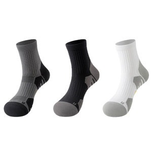Custom Professional Running Quick Drying Knee High Autumn Spandex/<b>Polyester</b> Breathable Eco-Friendly Yoga Sports <b>Socks</b> Wholesale - Product Image 2