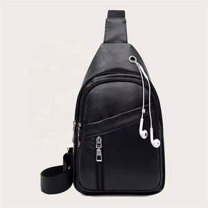 Bolso bandolera de cuero genuino al por mayor de fábrica, ligero, unisex, para uso diario. - Product Image 1