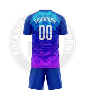 ชุดฟุตบอลพรีเมียม เสื้อและกางเกงขาสั้นระบายอากาศ แห้งเร็ว สำหรับทีมฝึกซ้อมและแข่งขัน ชาย หญิง - Product Image 5