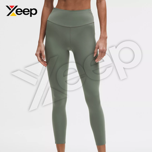 กางเกงเลกกิ้งออกกำลังกายสำหรับผู้หญิง ความยาวเต็มตัว แบบเรียบง่าย เอวยางยืด ทนทาน แผงด้านหน้า XC-WL-11 ซับเหงื่อ แห้งเร็ว ระบายอากาศได้ดี - Product Image 1