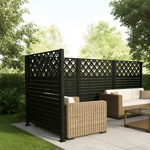 Recinzione Metallica per Esterni con Schermo Privacy W48FT X H47.3FT X 2 Pannelli, Recinto per Bidoni della Spazzatura, Recinzione per Condizionatore d'Aria, Recinzione per Piscina, Contenitore per Privacy - Product Image 6