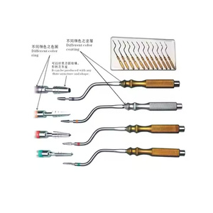 Ensemble d'instruments médicaux : Ciseaux à os dentaires coniques en acier inoxydable et osteotomes angulés pour utilisation chirurgicale manuelle - Product Image 5