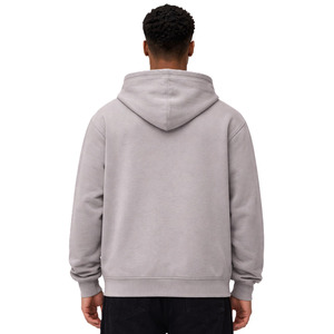 Solid Cotton Fleece Zip Up Hoodies Men Oversized Streetwear Full Zip Hoodie Thick Warm Casual Fit Custom Logo OEM Wholesale - Product Image 4