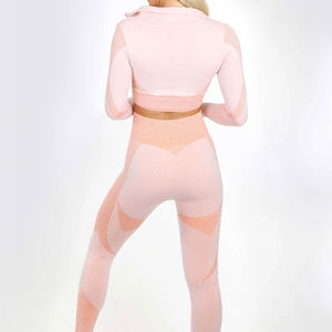 Ropa Deportiva y de Entrenamiento, Conjunto de Yoga para Mujer de Longitud Regular, Última Tendencia, Conjunto de 2 Piezas Ligero para Yoga - Product Image 6