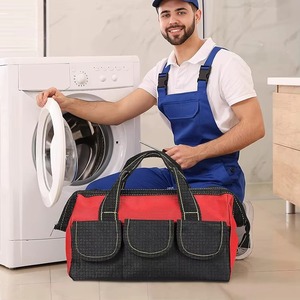 <b>Tool</b> Bag With Multiple Pockets Blue Yellow Red Color Options Durable Carry <b>Case</b> For <b>Tools</b> Equipment Storage 2026 - Product Image 3