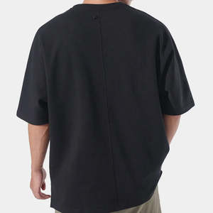 T-shirt à manches courtes pour homme en coton 100% - Coupe ample et décontractée - Haute qualité - Séchage rapide - Respirant - Impression de logo personnalisée - Toutes tailles - Product Image 5