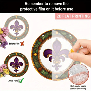 CIFbuy Décorations en cristal acrylique coloré et attrape-soleil prismatiques à suspendre aux fenêtres, avec service de retrait Temu sur TikTok - Product Image 3