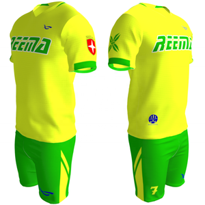 Uniforme de football professionnel en polyester 100% de haute qualité sur mesure pour les activités sportives de la Fifa conçu par Reema Technologies. - Product Image 3