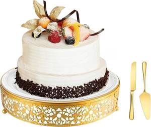 Support à gâteau de luxe pour la présentation de gâteaux et de desserts, parfait pour la présentation en boulangerie et la décoration de fêtes - Product Image 1