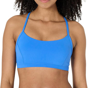 Soutien-gorge de sport sans couture bleu roi à maintien léger pour femme, idéal pour le yoga – Vente en gros de vêtements - Product Image 1