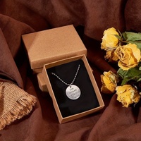 Boîte à bijoux en carton et résine avec logo personnalisé pour colliers, boucles d'oreilles, bracelets, bagues - pour emballage cadeau, commande minimum de 100 pièces