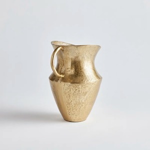 Jarrón de Mesa Contemporáneo de Bronce con Asa, Jarra Decorativa con Acabado Metálico para Diseño de Interiores del Hogar, para Decoración del Hogar - Product Image 2