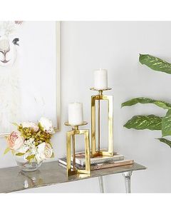 Golden Aluminium <b>Candle</b> Holder Handmade Customized Metal <b>Candle</b> Holder For Home & Garden Decoration <b>Wedding</b> Centerpieces - Product Image 1