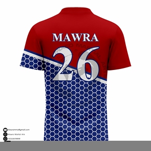 Maillot de football rayé tendance Mawra, design personnalisé par sublimation, tissu de haute qualité, vêtements de sport pour hommes - Product Image 6