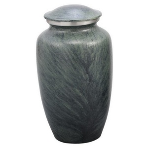 Urnas funerarias de aluminio para adultos con acabado de mármol verde, urna metálica para cenizas humanas, urnas conmemorativas para cremación. - Product Image 3