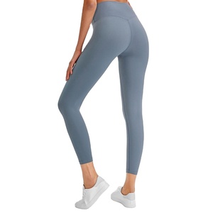 2022 Logo gratis GRS Ecológico Lycr @ Mujeres Medias Gimnasio Leggings con bolsillos Pantalones de yoga reciclados a prueba de sentadillas - Product Image 5