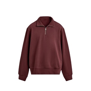 Premium Black Quarter Zip Sweatshirt <b>Men</b> Custom Logo <b>Pullover</b> Cotton Fleece Streetwear Casual Wear USA Trending - Product Image 1