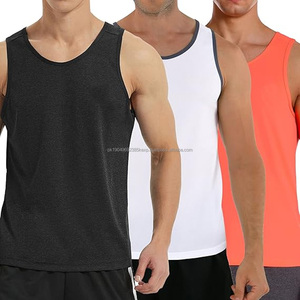 Singlet de sport pour homme en coton de qualité, débardeur pour la remise en forme et la musculation, décontracté, respirant, tissé, motif 3D - Product Image 2