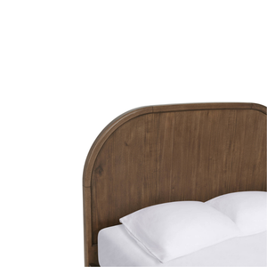 Cama Queen Slavina Hecha de Madera de Caoba Sólida de Alta Calidad con Color Idris Ember para Uso en Dormitorio - Product Image 2