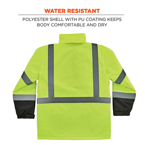 Custom Made Safety <b>Jacket</b> High Visibility Reflective Trim Reinforced Stitching Durable Workwear <b>Construction</b> Site Safety Apparel - Product Image 4