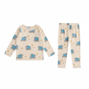 Ensemble de pyjama thermique pour garçons, collection hiver chaude et confortable, ensemble de vêtements thermiques pour filles - Product Image 4