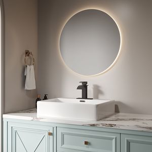 Rubinetto per Lavabo Bothwa Home Harlow da 6 Pollici con Maniglia Singola, Certificato CUPC, Finitura Nero Opaco per Bagno - Product Image 1