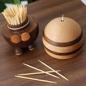 Mini Wooden Toothpick Holder Storage <b>Box</b> For Home Restaurant Dining Table And Hotel Table Accessories - Product Image 1