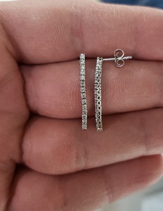 Pendientes de Diamantes Cultivados en Laboratorio de 0.40 Ct, Oro Sólido de 14K, Certificados por IGI, Joyería Minimalista para Regalo de Boda o Uso Diario - Product Image 4
