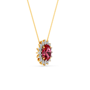 Collier personnalisé en or massif 14K 9K 10K 18K avec pierre précieuse de laboratoire 6 carats, certifié IGI, bijoux fins éthiques, MOQ 3 pièces 10 pièces RJC OEM ODM NK706717 - Product Image 3