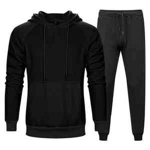 Ensemble jogging et sweat à capuche oversize en molleton de coton épais pour homme – Tenue de sport, streetwear personnalisé, entraînement, détente, sport d'hiver - Product Image 2