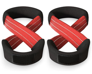 Correas de Levantamiento de Pesas Resistentes de Goma Negra Personalizadas con Forma de 8 para Levantamiento de Pesas, Peso Muerto y Entrenamiento de Fuerza en el Gimnasio - Product Image 4