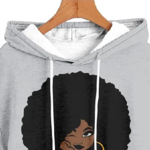Sudadera sin mangas con capucha y cordón para mujer, diseño gráfico de chica gris, estilo casual, top sin mangas con capucha, ropa de calle de moda para verano - Product Image 4