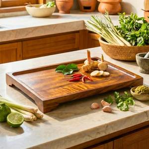 Best Selling Wooden Serving <b>Tray</b> For Daily Use Food Beverage <b>Tea</b> Coffee And Snack Serving <b>Tray</b> For Home Available For Sale - Product Image 1