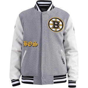 Chaqueta Universitaria Premium Personalizada, Chaqueta Bomber de Lana, Ropa Urbana, Bordado OEM, Marca Personalizada - Product Image 6