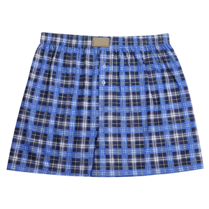 กางเกงบ็อกเซอร์ชายสีน้ำเงินสดใส ผ้าฝ้ายเนื้อดี ยืดหยุ่นได้ ระบายอากาศดี พรีเมียม ขายส่ง - Product Image 5
