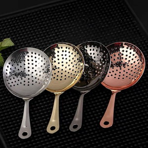 Cuillère en acier inoxydable, filtre à glace, outils de bar, verre mélangeur en forme de coquille avec passoires de bar, séparateur et mélangeur de glace - Product Image 1