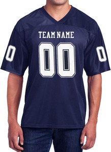 Maillot de football américain en polyester, impression sérigraphique, OEM ODM, logo personnalisé, fournisseur de vêtements de sport durables - Product Image 5