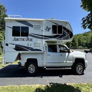 White Camper Truck Touring Caravan Travel Trailer Aluminum Body <b>Camping</b> Motorhome - Product Image 4