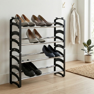 Iron <b>Shoe</b> <b>Rack</b> <b>Extendable</b> Metal Modern Capacity Taiwan Freestanding Home Furniture up to 11 Pairs Living Room Furniture Entry - Product Image 2
