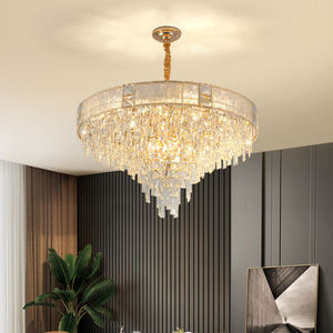 Lustre LED en cristal de luxe, best-seller, pour chambre et salon, avec fonction dimmable, disponible à la vente - Product Image 5